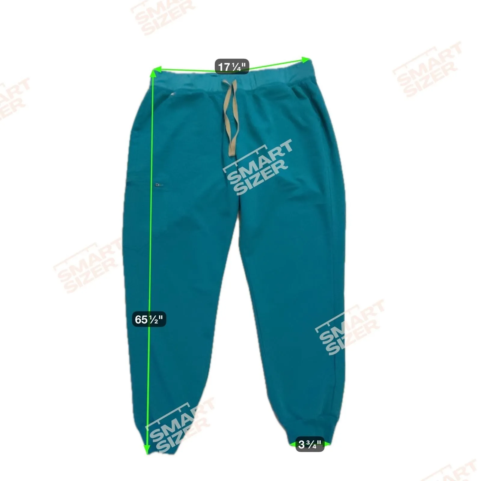 Figs Joggers Cargo Pants Green‎ High Waisted Scrubs Pockets Women Size XL - Image 11