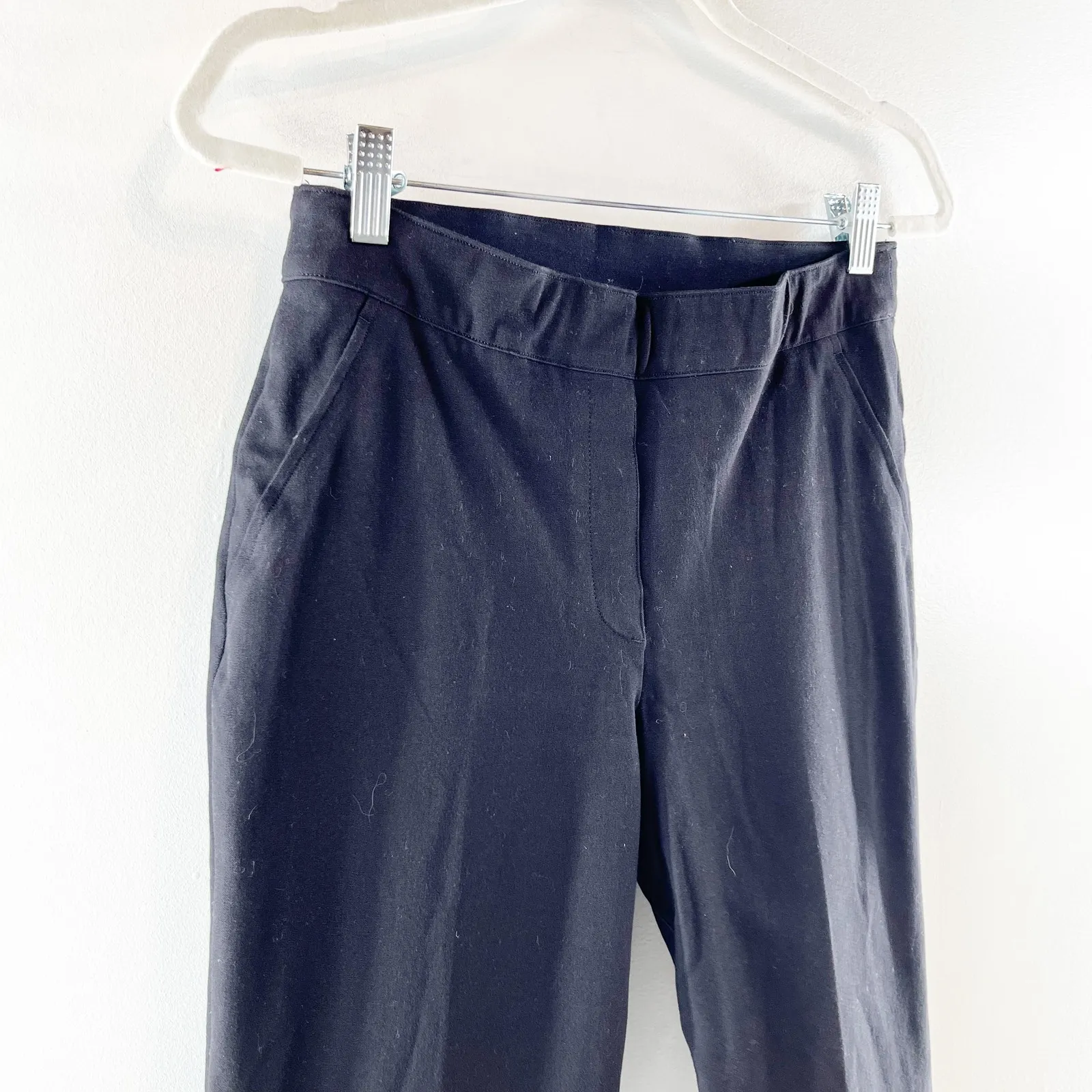 Spanx Polished Cropped Kick Ponte Flare Pants Black Small Petite - Image 11