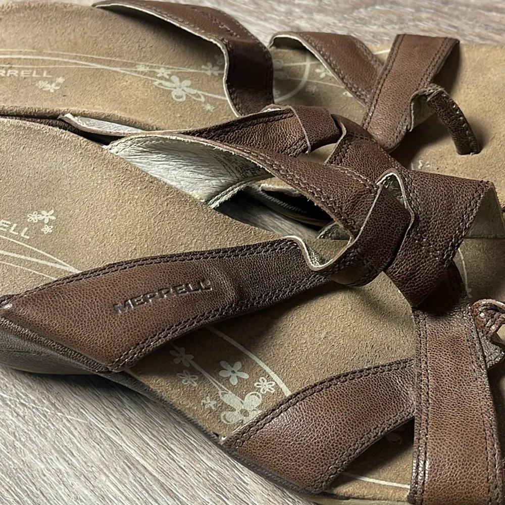 Merrell Performance Leather Sandals Size 9 - Image 3