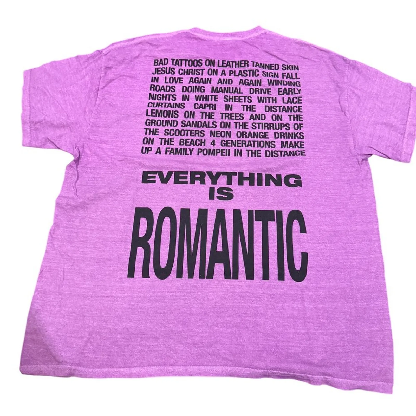 CHARLI XCX Everything Is Romantic Graphic Tee Size Large New without Tag SOO Pink - Image 2