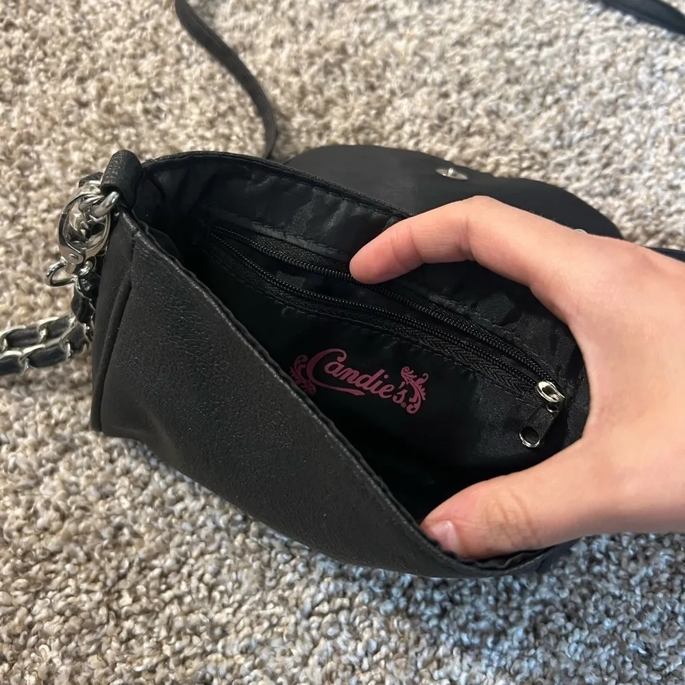 Candie’s Small Black Bow Crossbody or Wristlet - Image 6