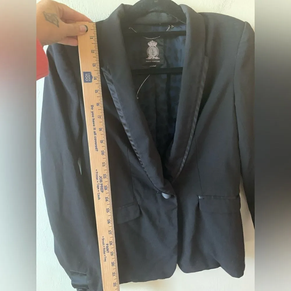 Juicy Couture black tuxedo jacket size XS - Image 9