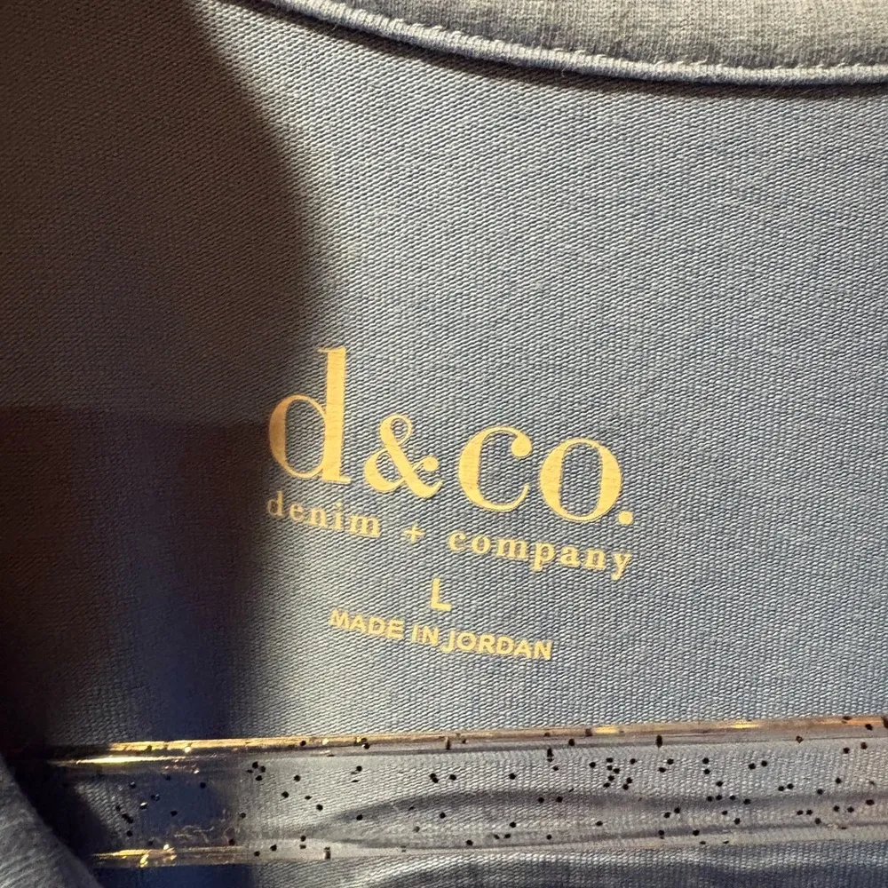 d & co brand polo dress in a light blue color women’s size L Gray Size L - Image 4