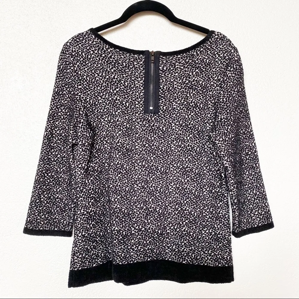 MOTH Speckled Chenille Crop Sleeve Sweater Top Size Small - Image 8