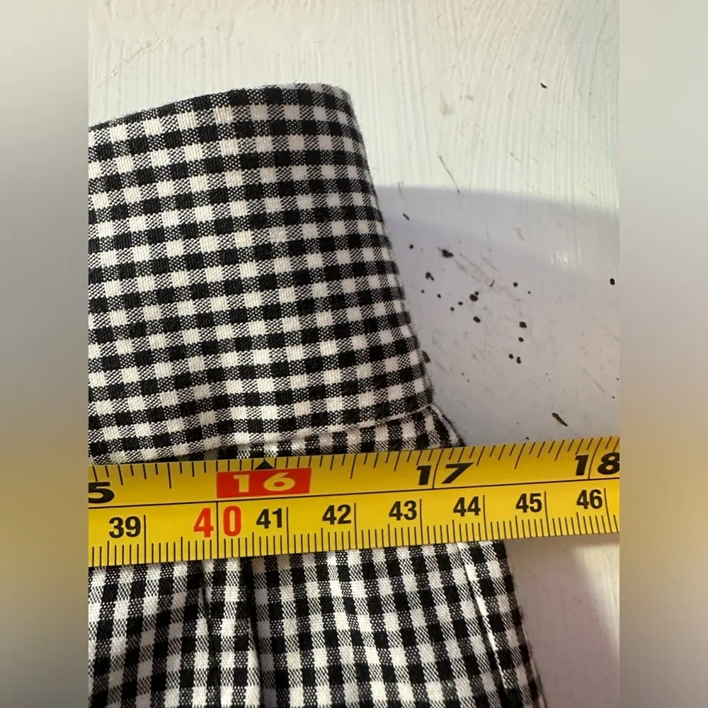 Banana Republic Pants Womens 6 Mad Men Checkered Black White Dress Straight Leg - Image 4