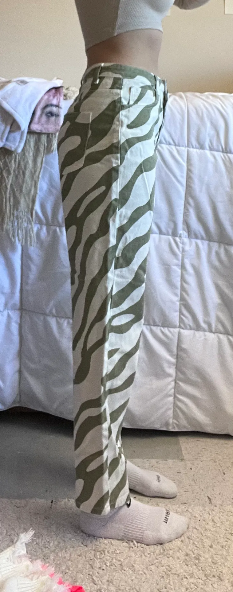 SheIn Zebra Print Jeans  - Image 2