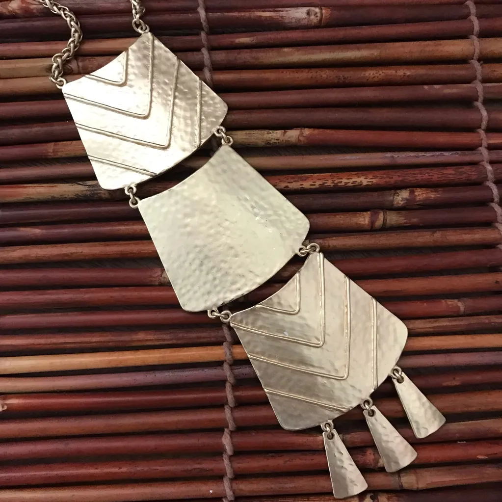 Chico's Chico’s Egyptian Feel Gold Tone Long  Necklace - Image 4