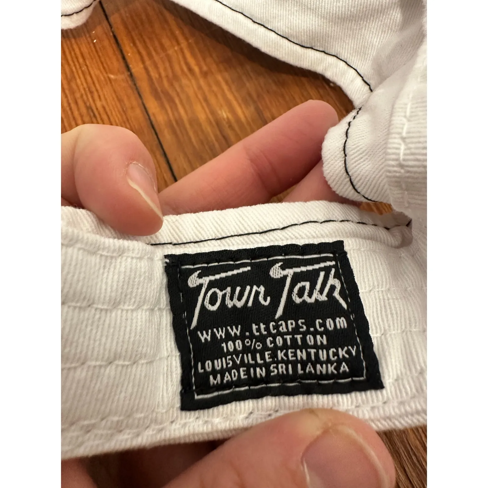 EVAN WILLIAMS Bourbon White Adjustable Open Evan Williams Signature Visor - Image 4