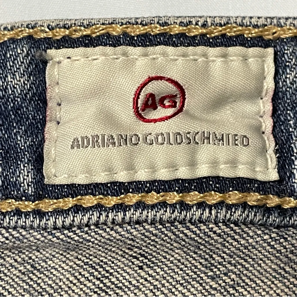 AG The Stilt Cigarette Leg Jeans Women 29 Medium Blue USA Made - Image 2