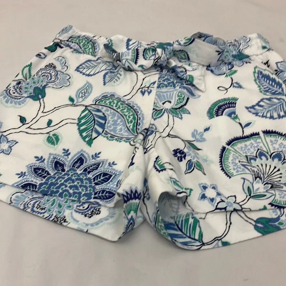 Loft Paisley Floral Print The Front Shorts Women's size 00 - Image 3