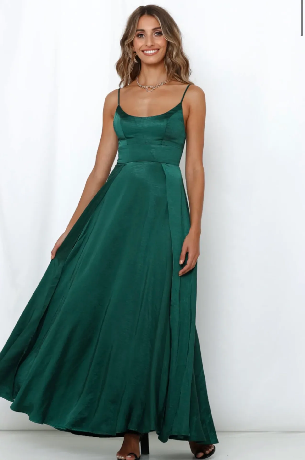 Hello Molly Green Maxi Dress - Image 3