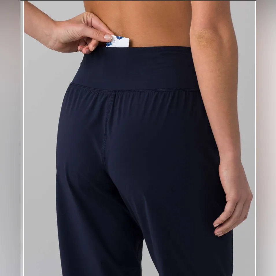 Lululemon Sun Setter Jogger (28"), Navy, Size 10 - Image 2