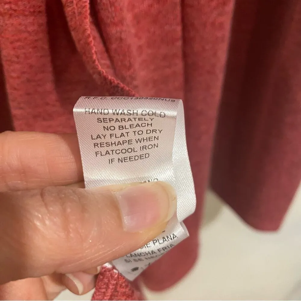 Roper Dust Red Embroidered Open Front Cardigan Sz M - Image 6