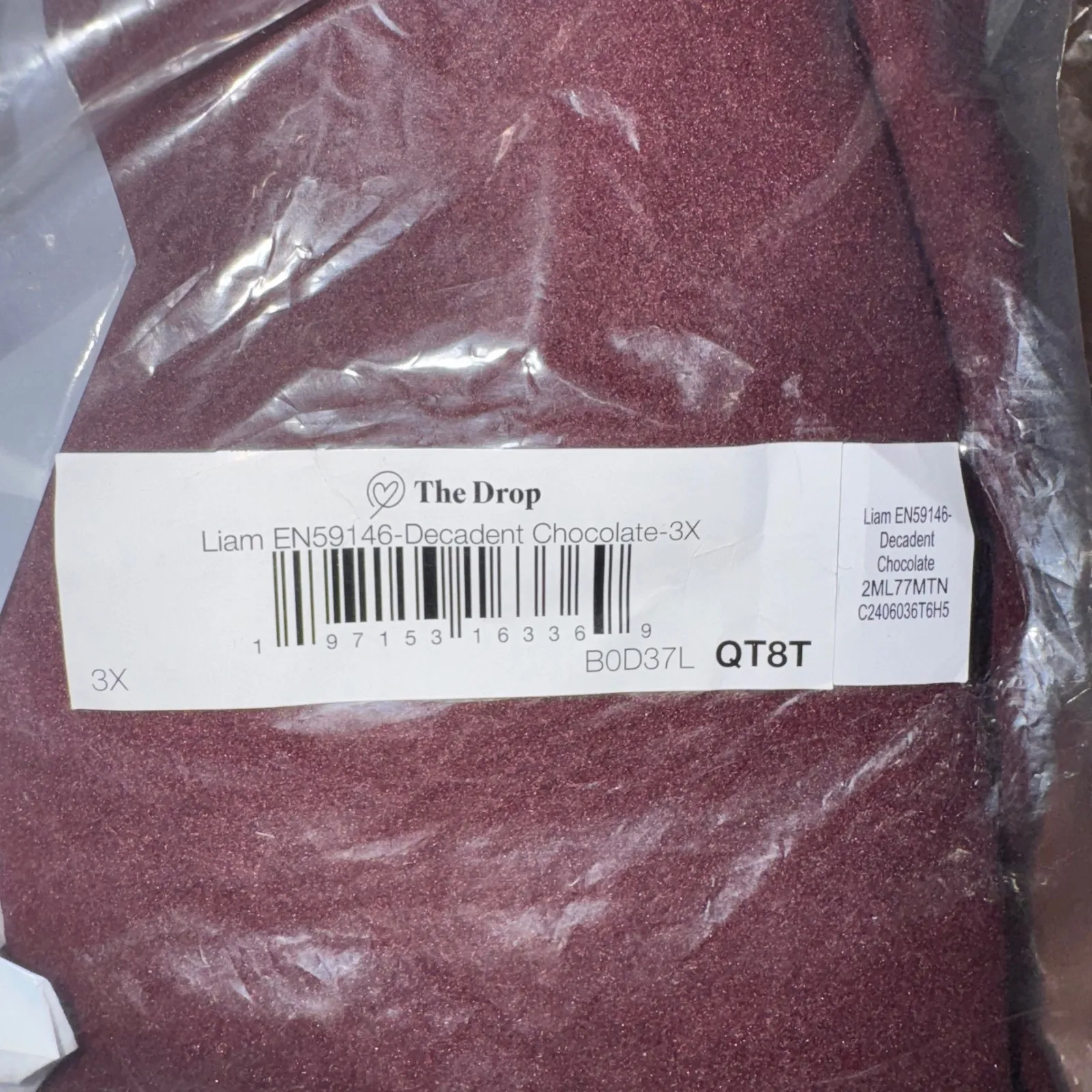 The Drop Liam Oversized Long Wool Blend Coat Decadent Chocolate 3X Brown - Image 8