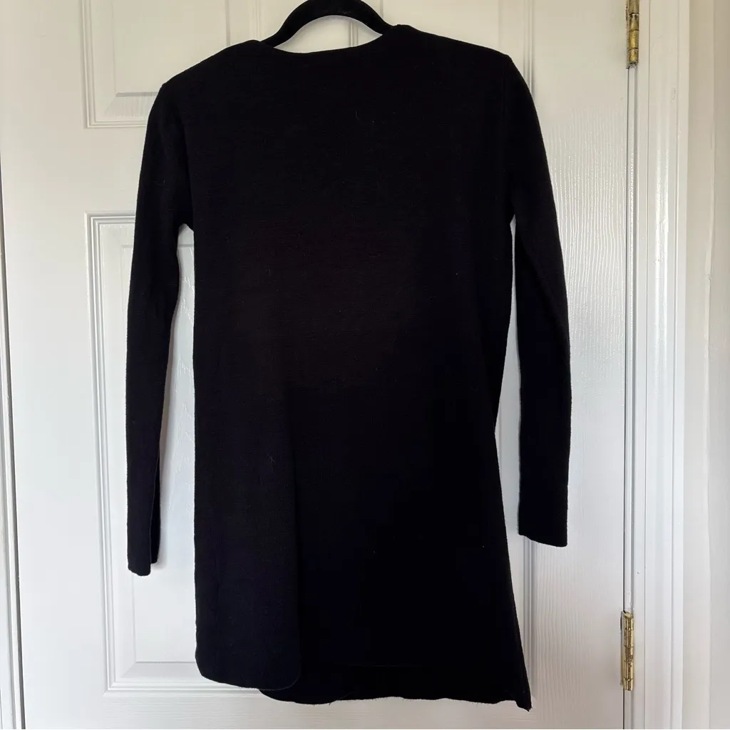 J. Crew Black Collarless Sweater Blazer Size Extra Extra Small - Image 8