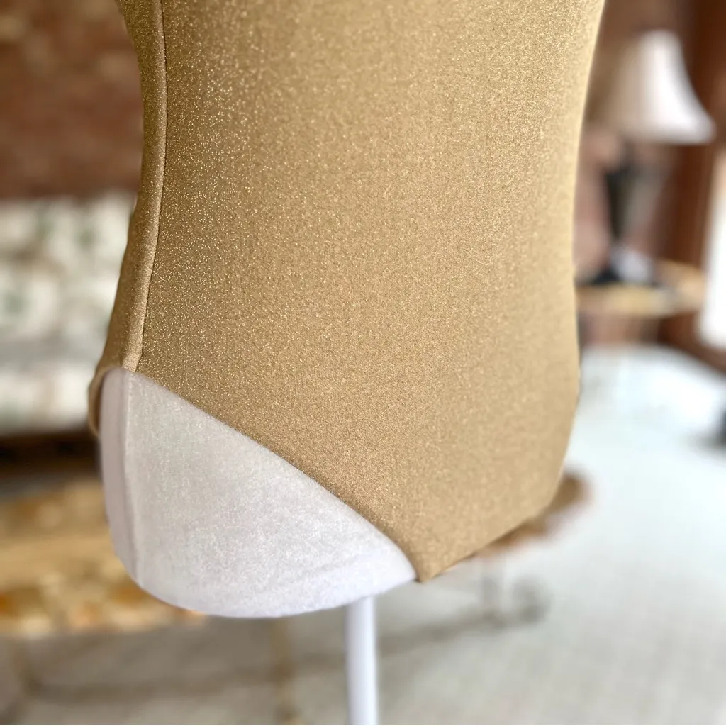 Aerie Babewatch Swimsuit One Piece Cheekiest Sparkle Shimmer Gold L Padded Bra - Image 12