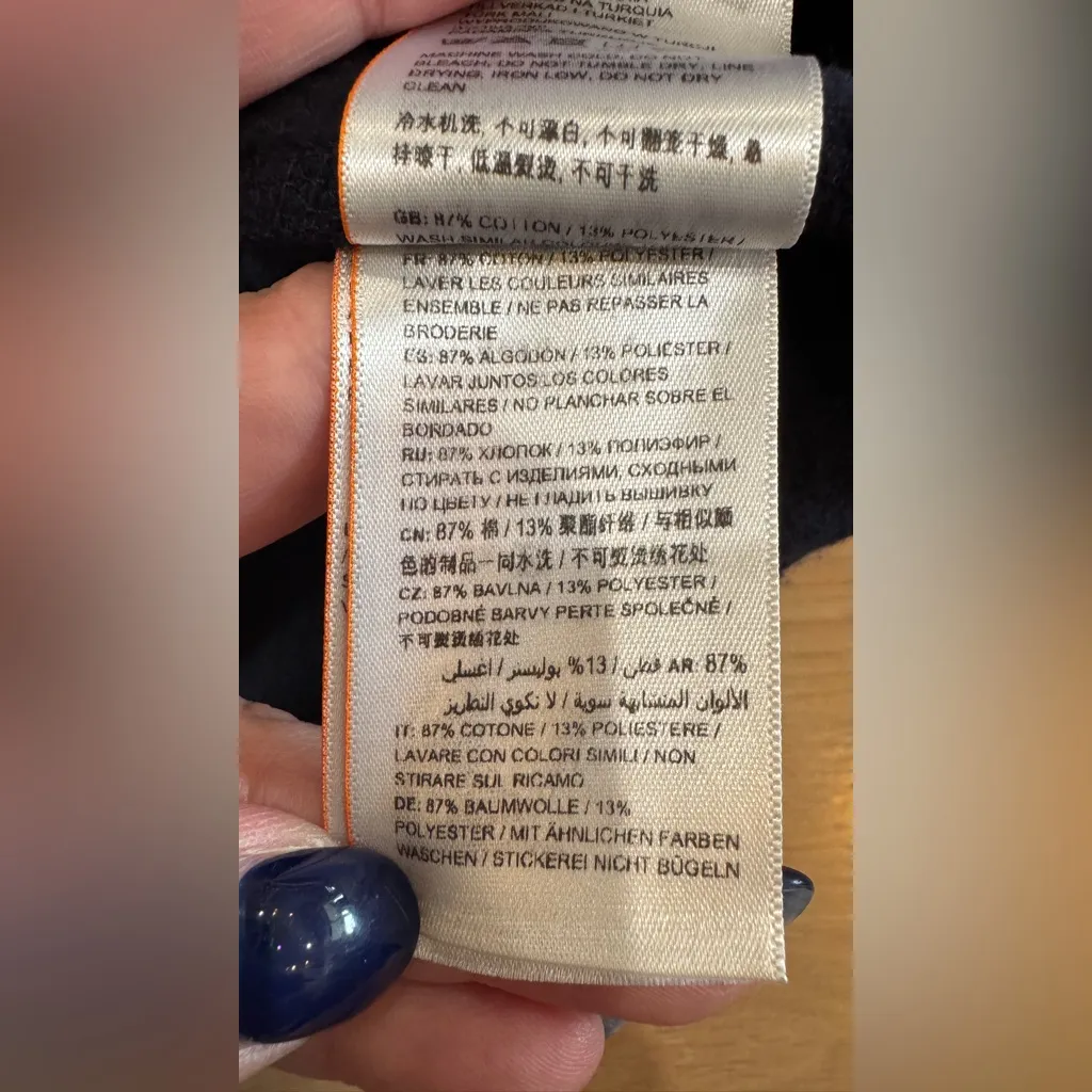 Superdry SDQB Superset Crew Sweatshirt navy blue size small - Image 11