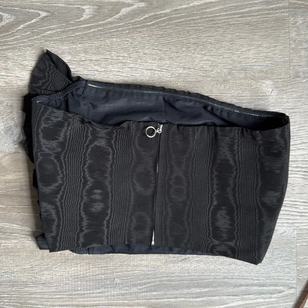 Sandro Britany Strapless Ruched Cropped Top - Image 3