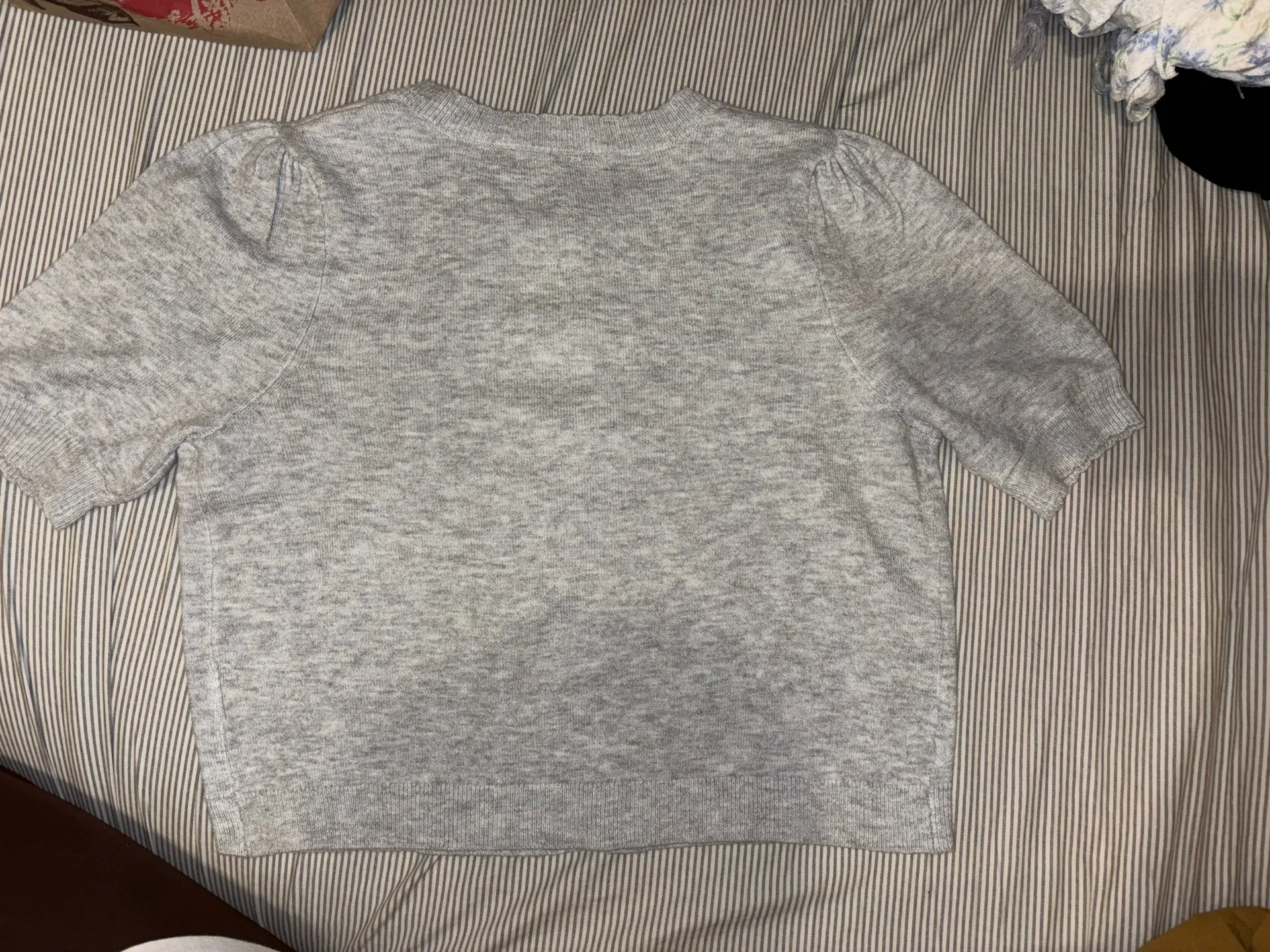 Grey Button Sweater - Image 2