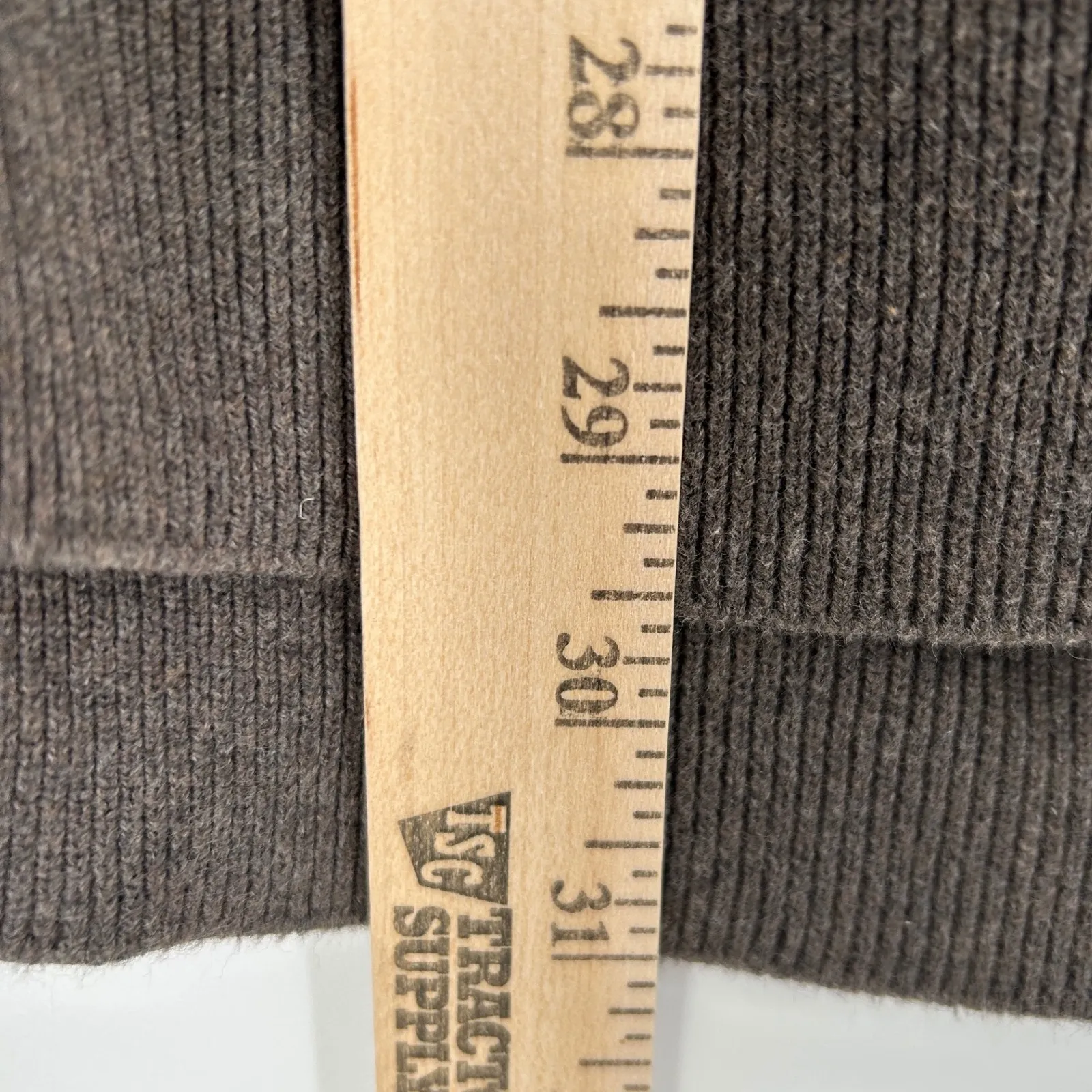 Pact Womens Organic Cotton Cable Knit Crew Neck Sweater Tunic Size Medium Brown - Image 7