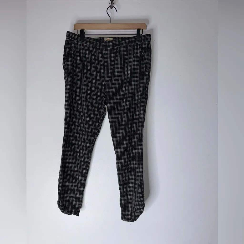 Marine Layer Allison Pants Black Window pain‎ Size Large - Image 2