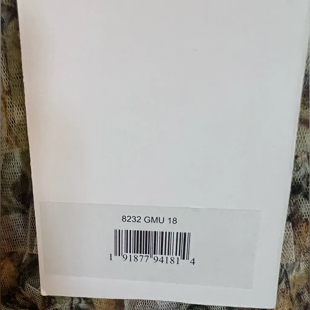 MAC DUGGAL
Multicolor Short Sleeve Micro Ruffle Tea Length
Dress Size 18 NWT - Image 6