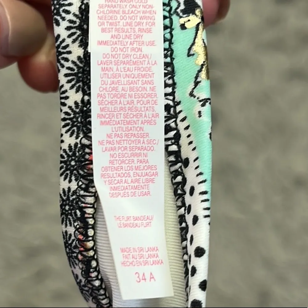 Victoria’s Secret Bikini Top Flirt Bandeau Swimsuit Swim 34A S New - Image 5