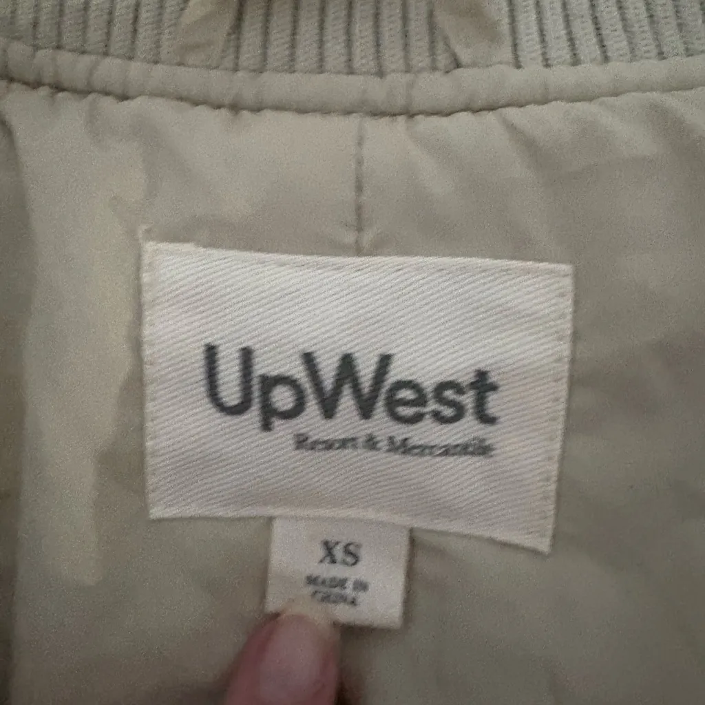 UpWest Sherpa Bomber Jacket Oversized Size XS EUC - Image 5