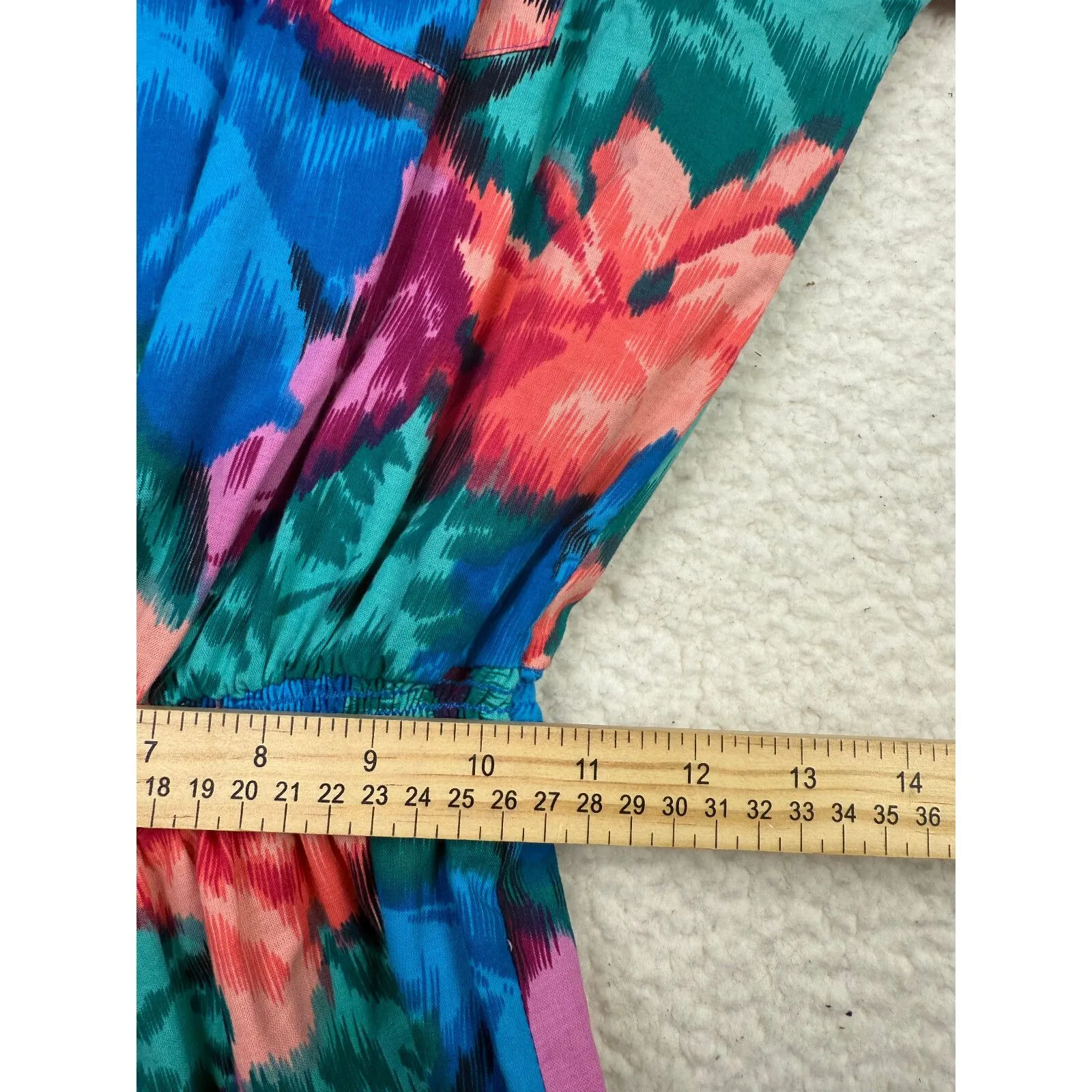 Vintage Hilo Hattie Womens Size Large Floral Postcard Hawaiian Shorts Romper‎ - Image 5