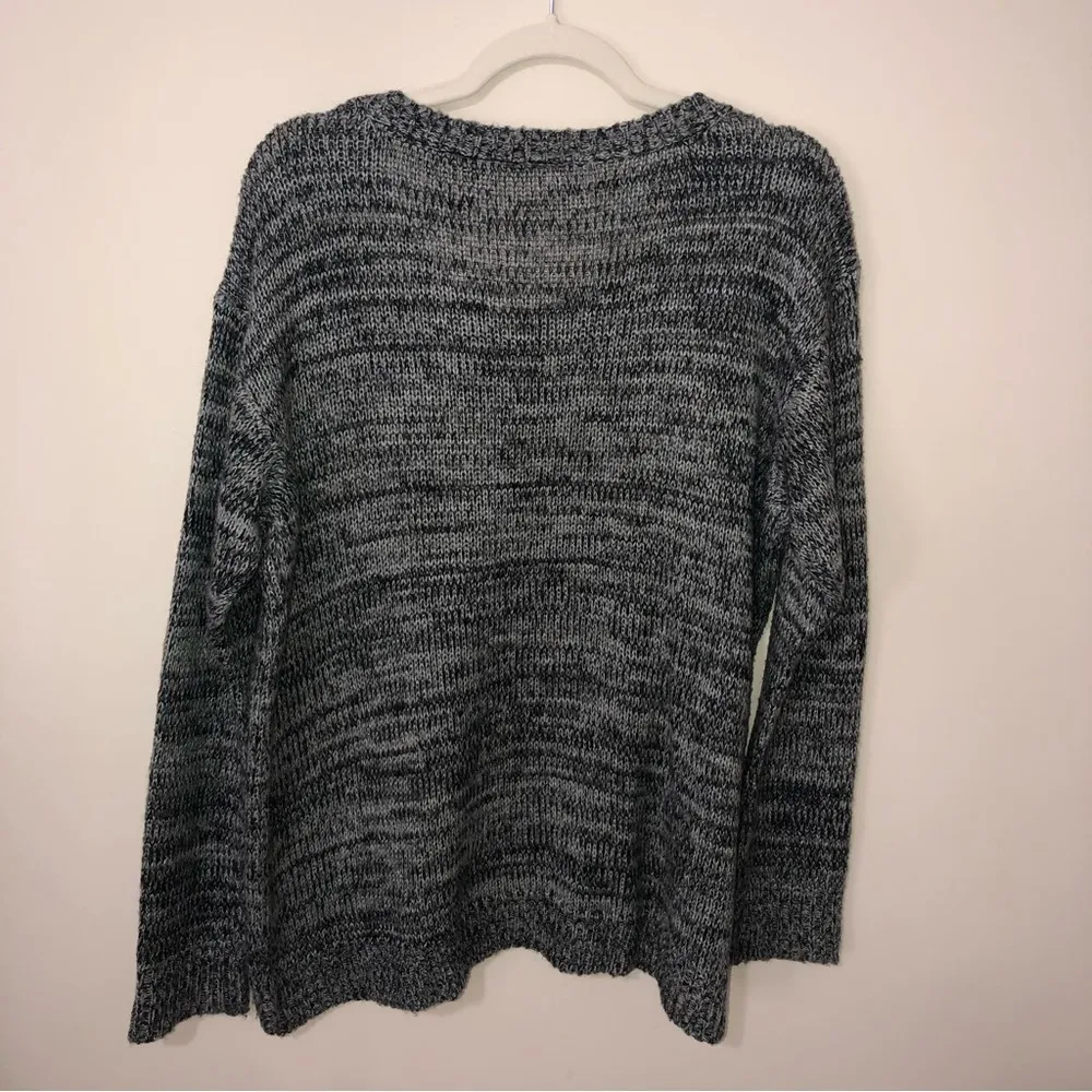 #Selfie Graphic Sweater Size XXL Gray Yellow Long Sleeve Cozy Soft Scoop Neck - Image 7