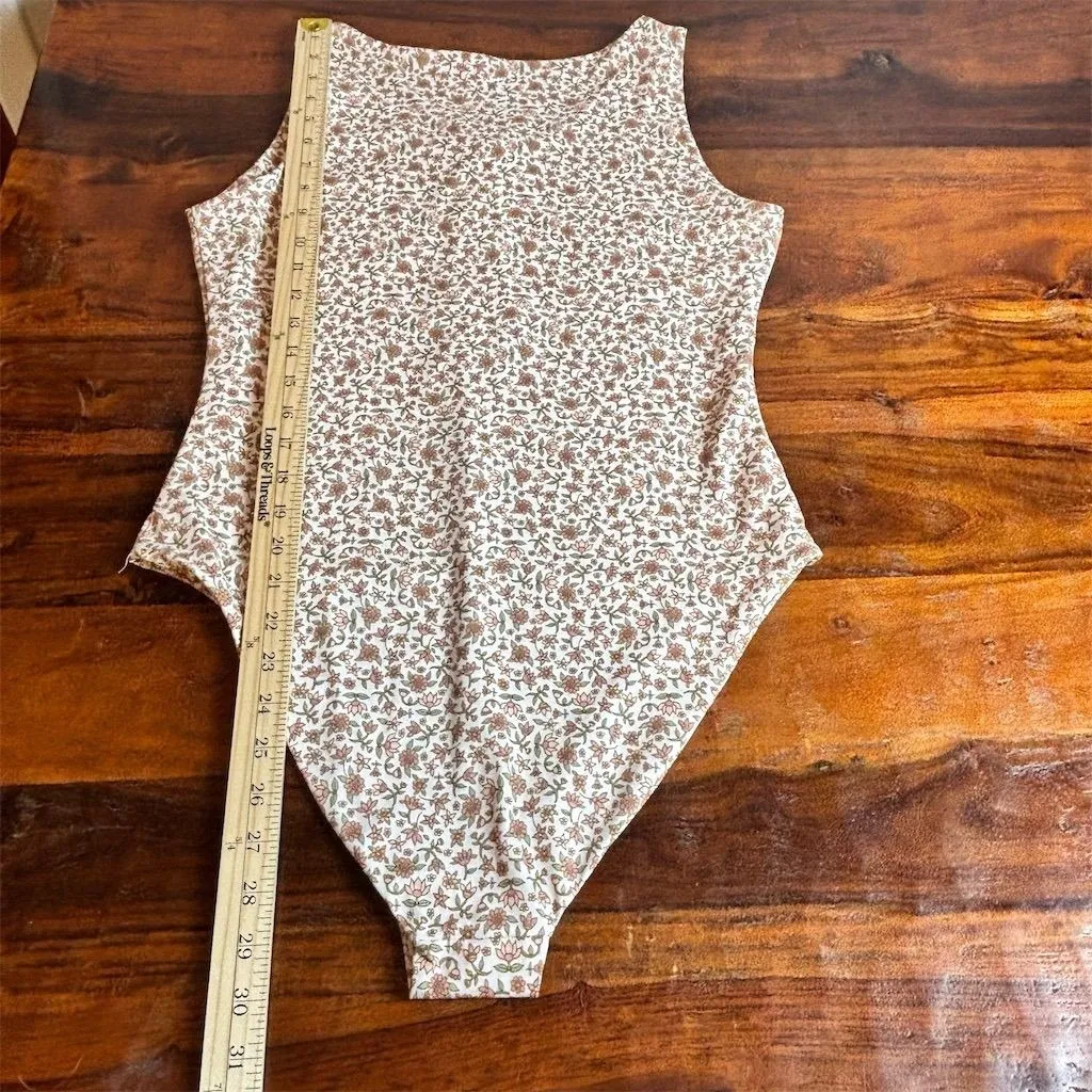 KAVALA Women's XL Floral Print Sleeveless Bodysuit Multicolor Casual - Image 7