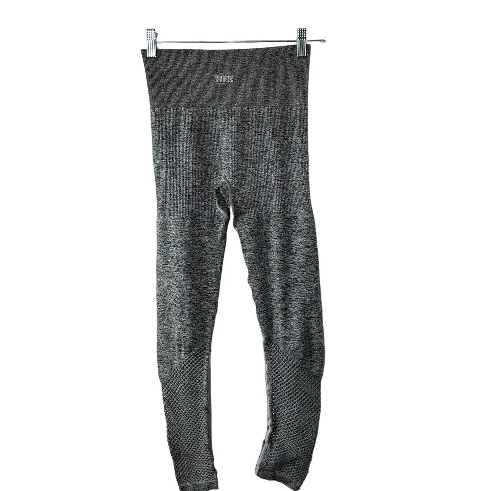 PINK Victoria's Secret Gray ULTIMATE Compression Mesh Side Leggings Size Small - Image 9