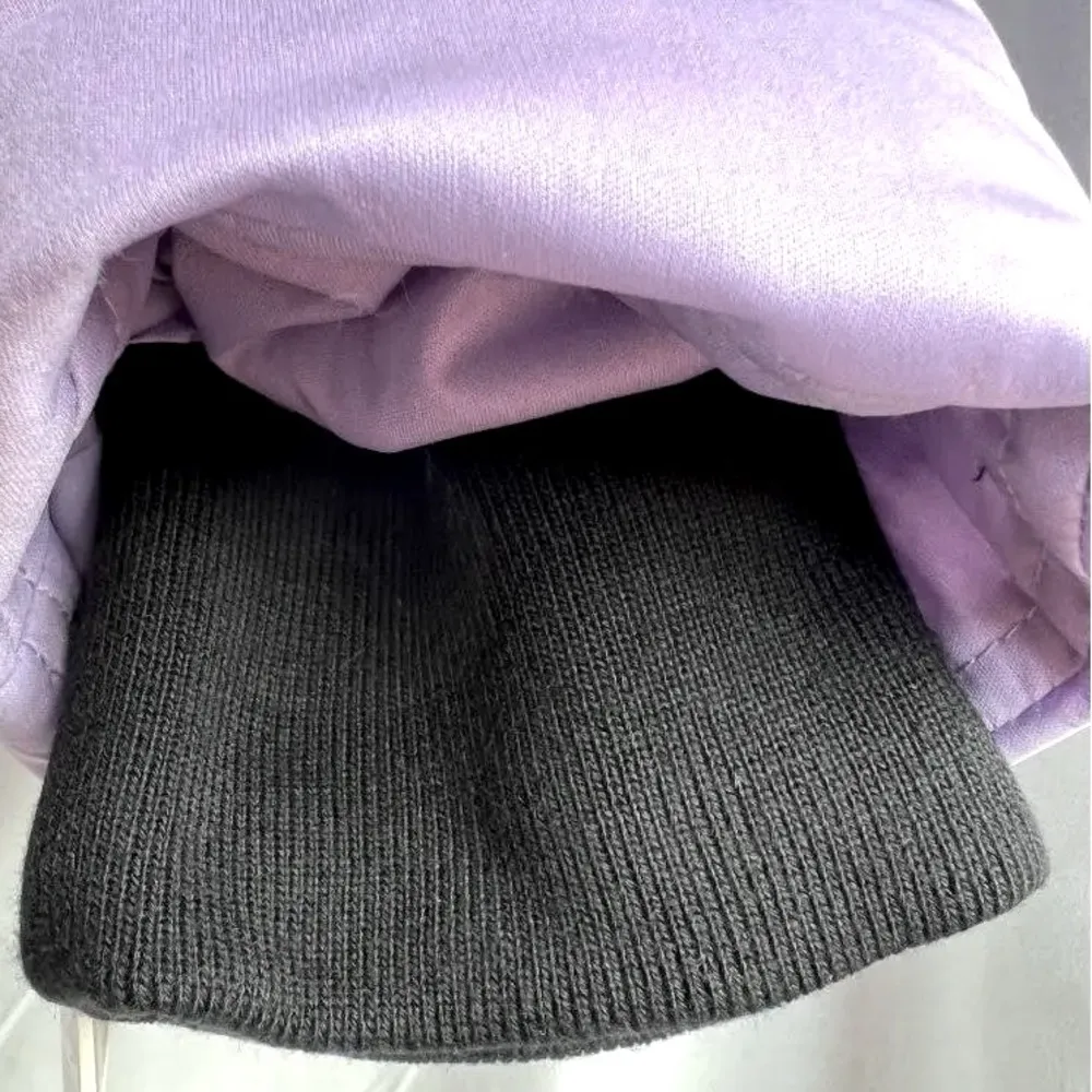 AQUA Quilted Cropped Puffer Jacket in Lilac, Size XS New w/Tag Retail $168 - Image 4