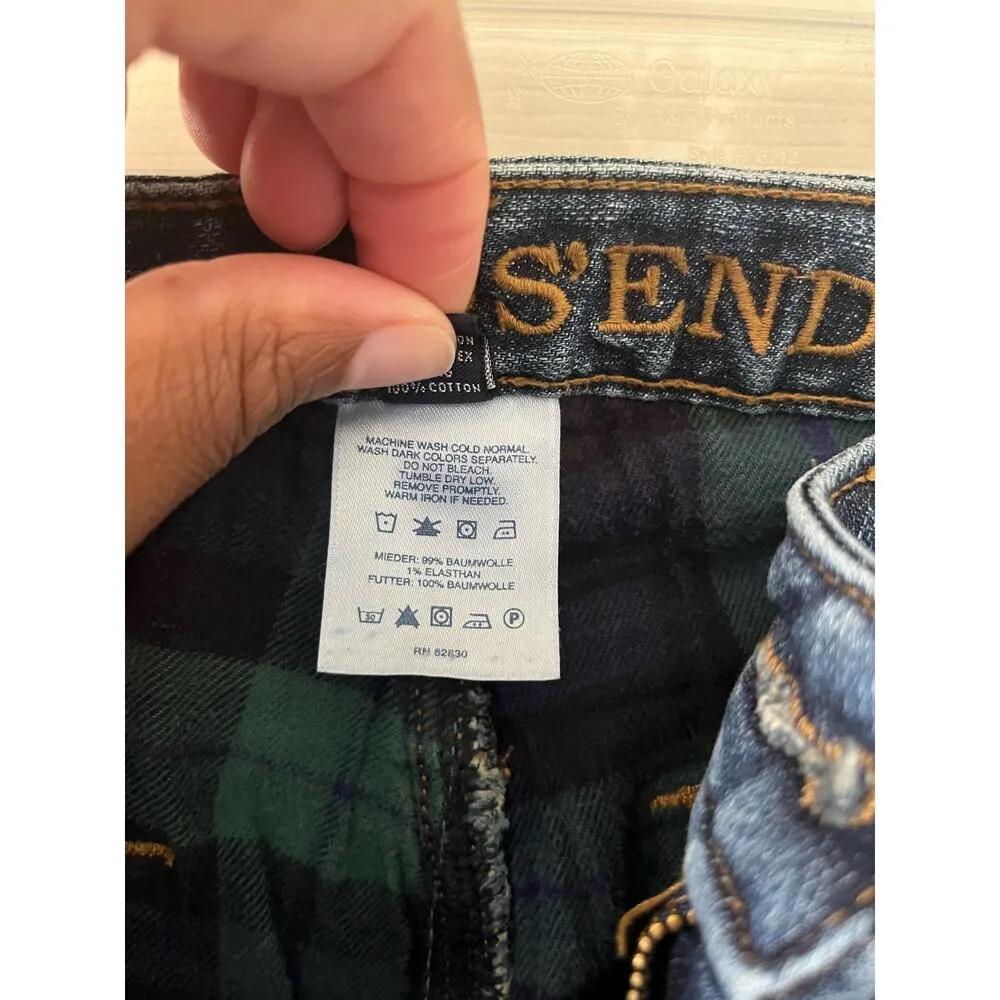 LL Bean Woman’s Mid-Rise Flannel Lined Medium Wash Jeans size 8 - Image 5