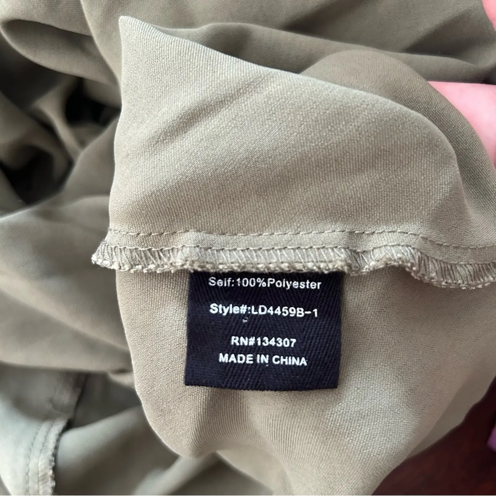 Line &‎ Dot Revolve Hunnie Mini Dress Moss Green Ruched Strappy NWT Size XS - Image 8