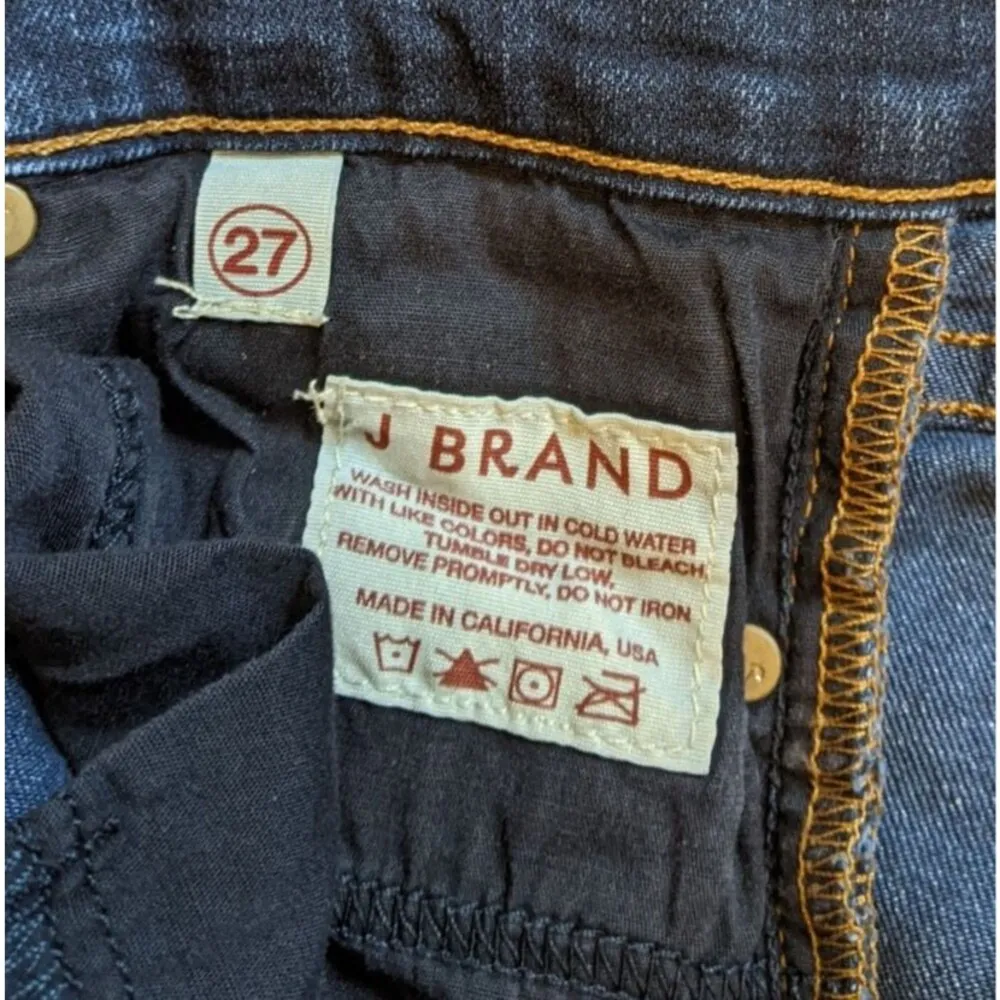 EUC J Brand Women's Denim Jeans 27 x 31 Cigarette Straight Leg Low Rise Stretch - Image 6