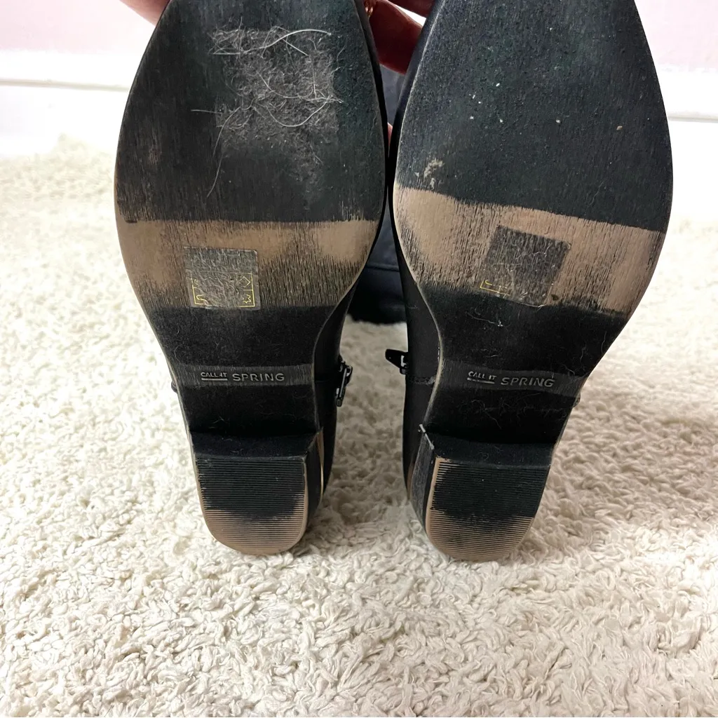 Call it spring  Black Tall Boots sz8 - Image 5