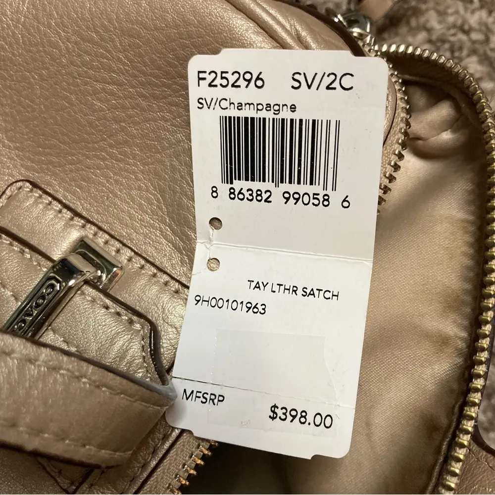 Coach Taylor Champagne Leather Medium Satchel Bag - Image 11