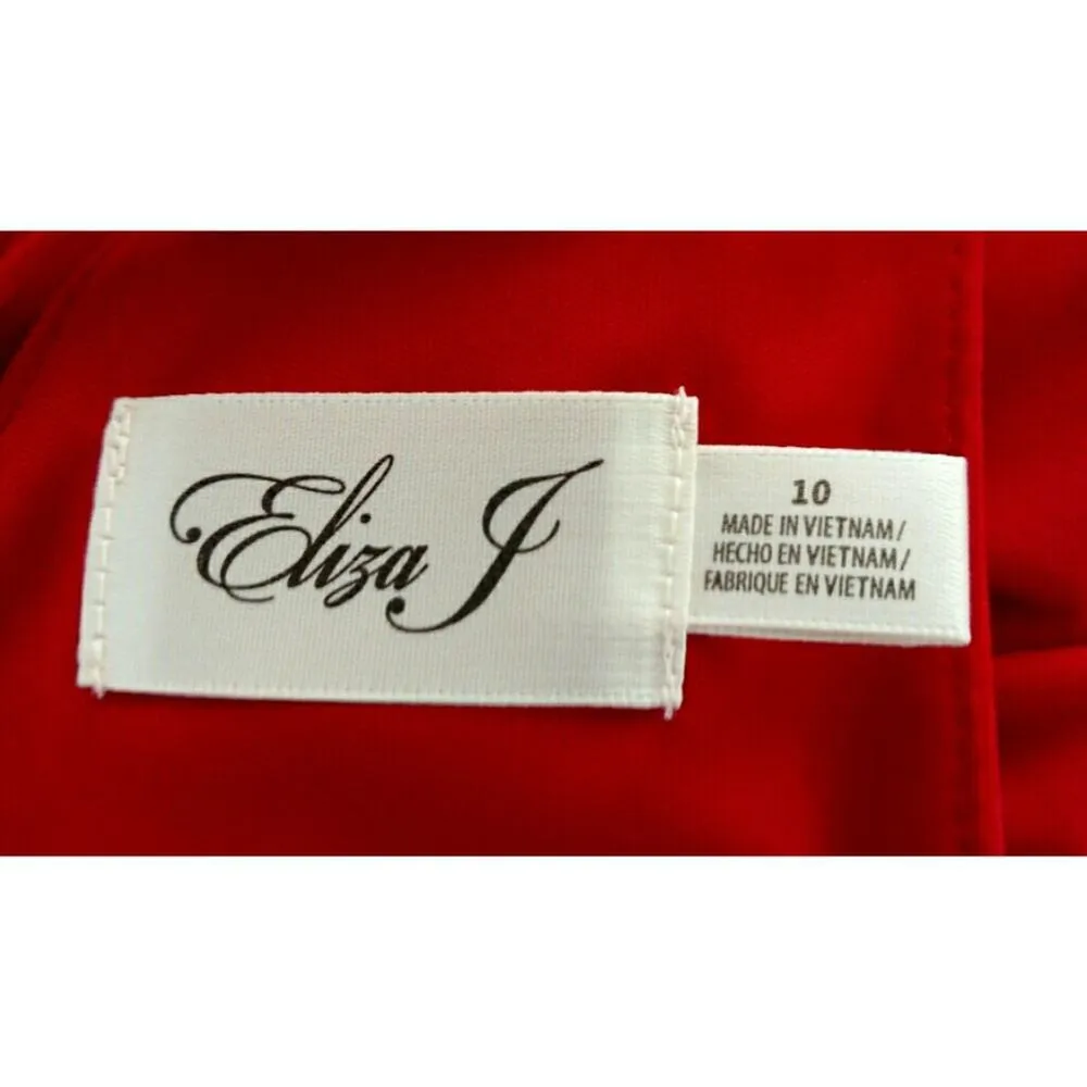 Eliza J Lace-Up Back A-Line Dress - Size 10 - NWT - Image 4