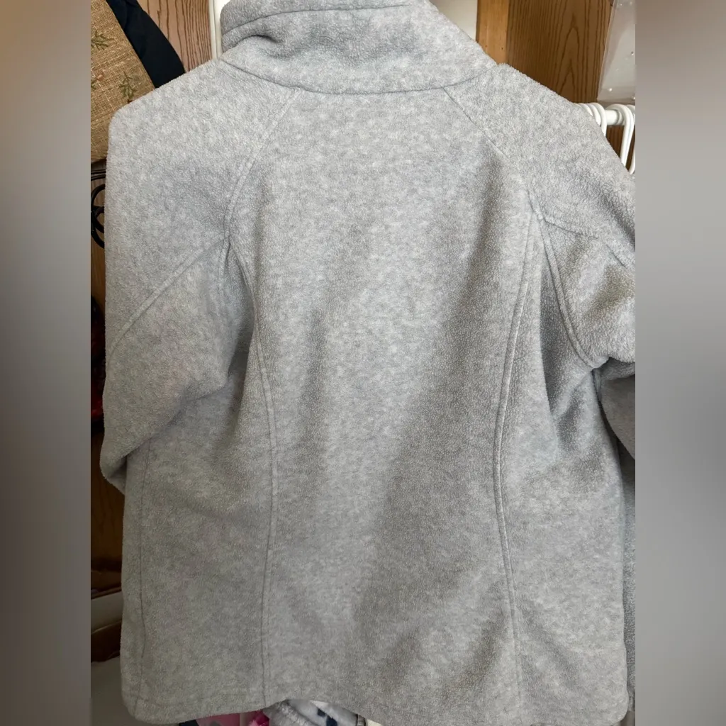 Columbia Light Gray Fleece Sweater - Image 2