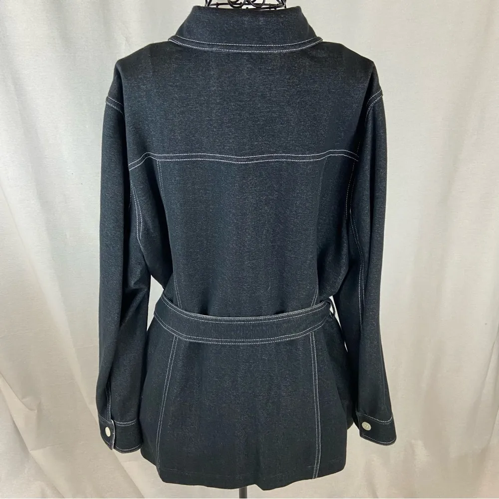 Sutton Studio Retro 70’s Look Jacket Women’s Size CL Blue - Image 91