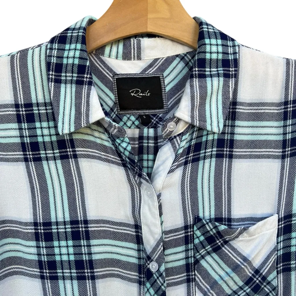 Rails Plaid Button Down Blouse - Image 4