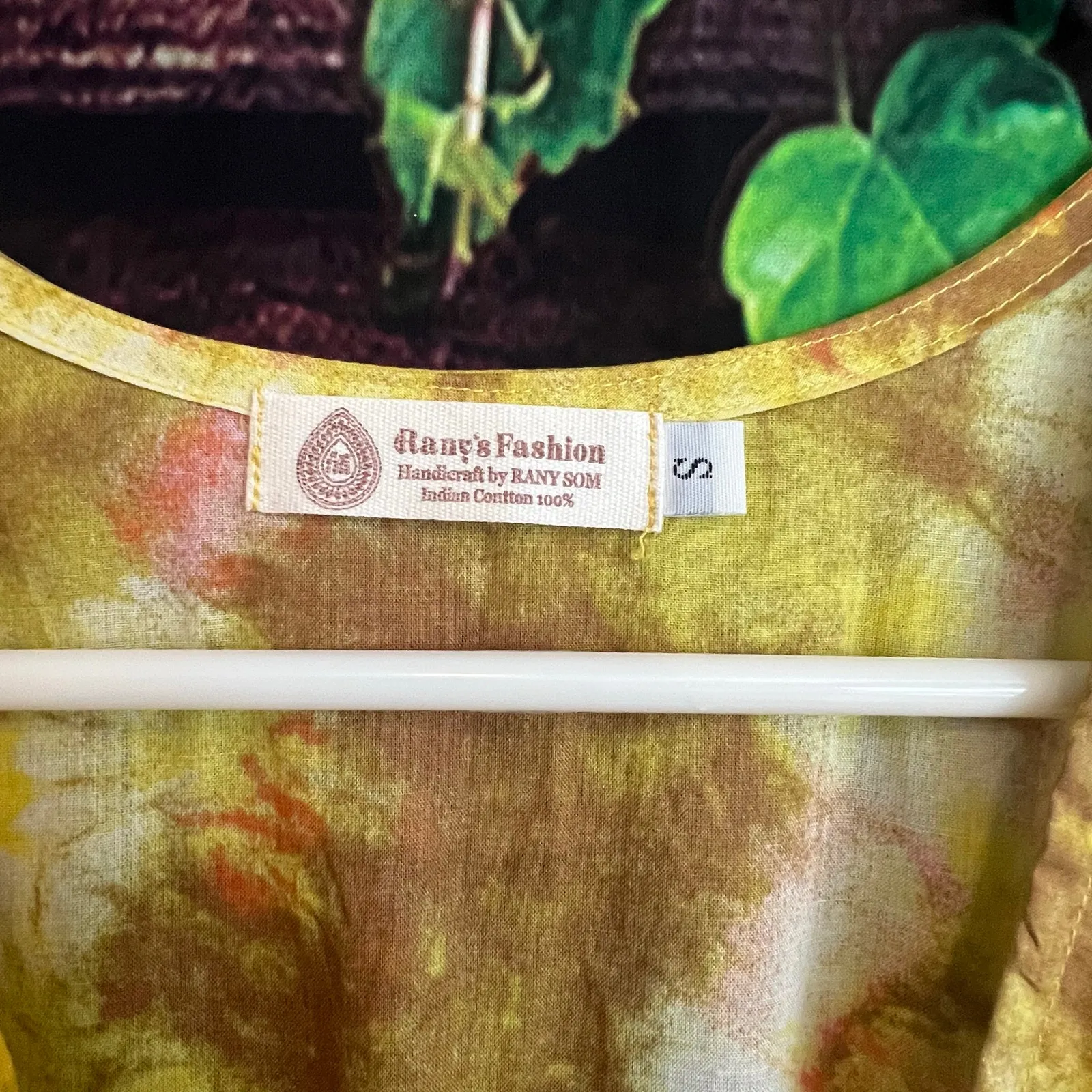 Tie Dye Tiered Maxi Dress 100% Crafted Indian Cotton Short Sleeve Boho Sundress - Image 5