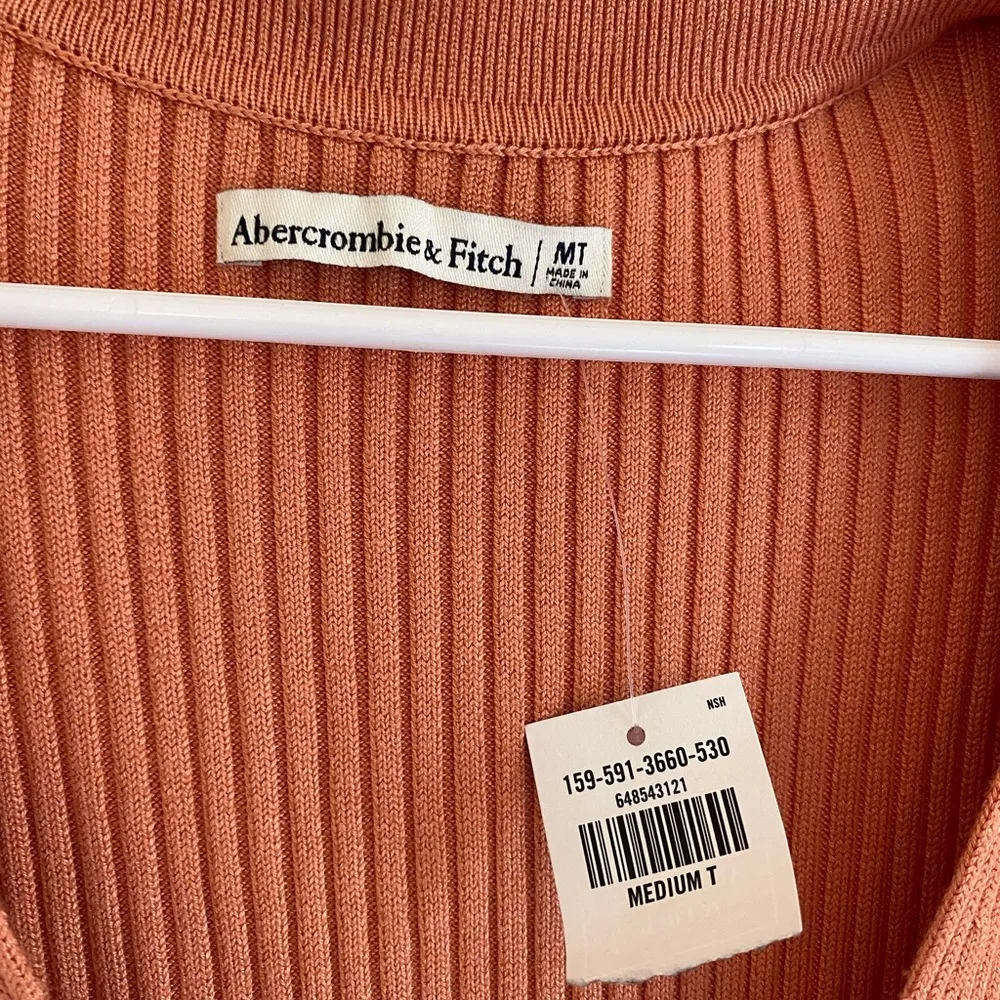 NWT Abercrombie & Fitch m tall burnt orange sweater Bodycon preppy mini dress - Image 7