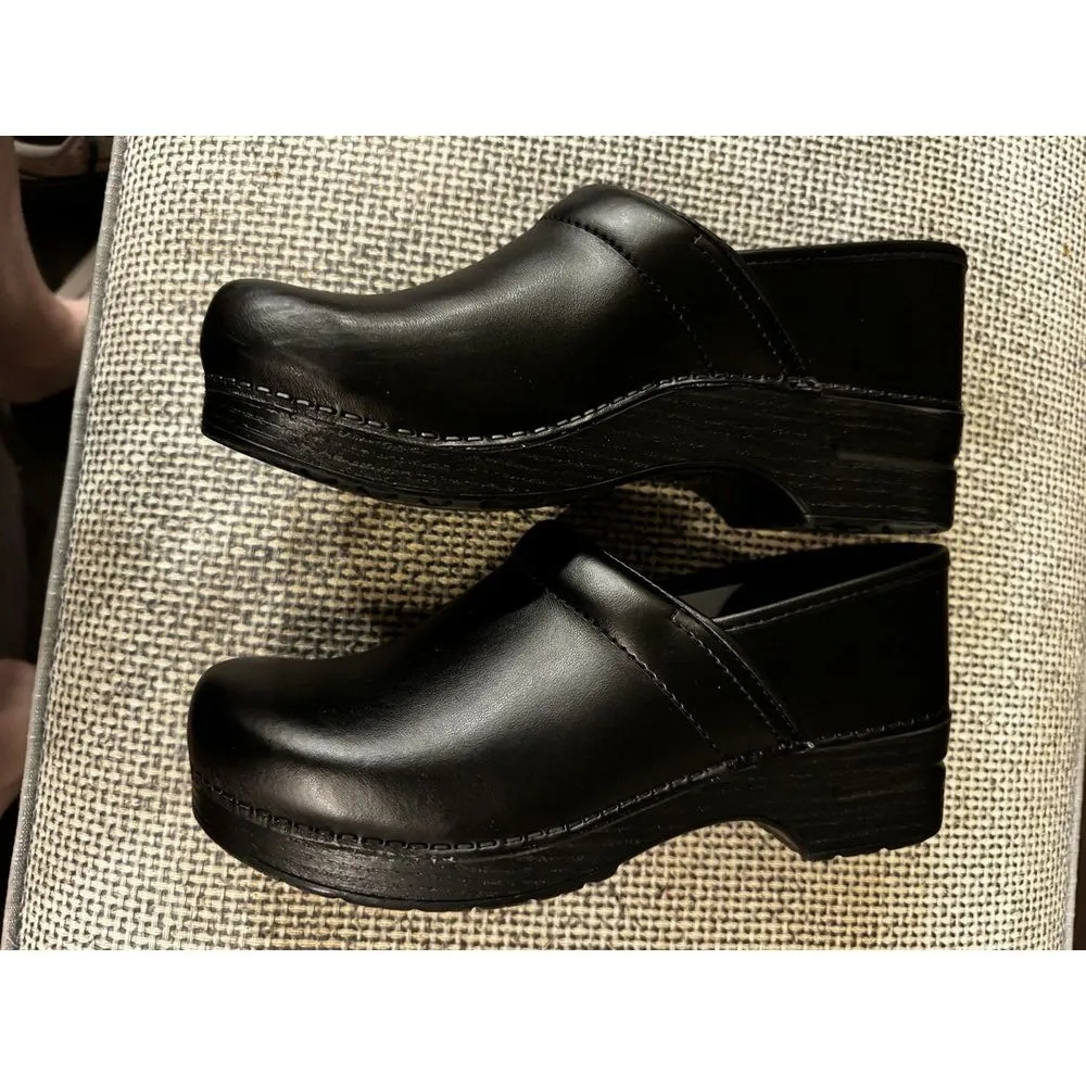 New dansko Professional Black Box LEATHER Women's Clog shoes‎ Sz 42/US 11.5-12 - Image 5