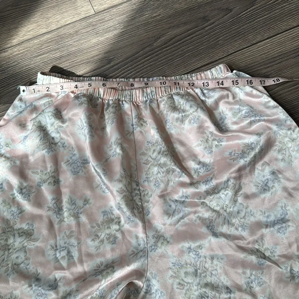 Vintage Amanda Stewart romantic floral pajama set size large baby pink - Image 11