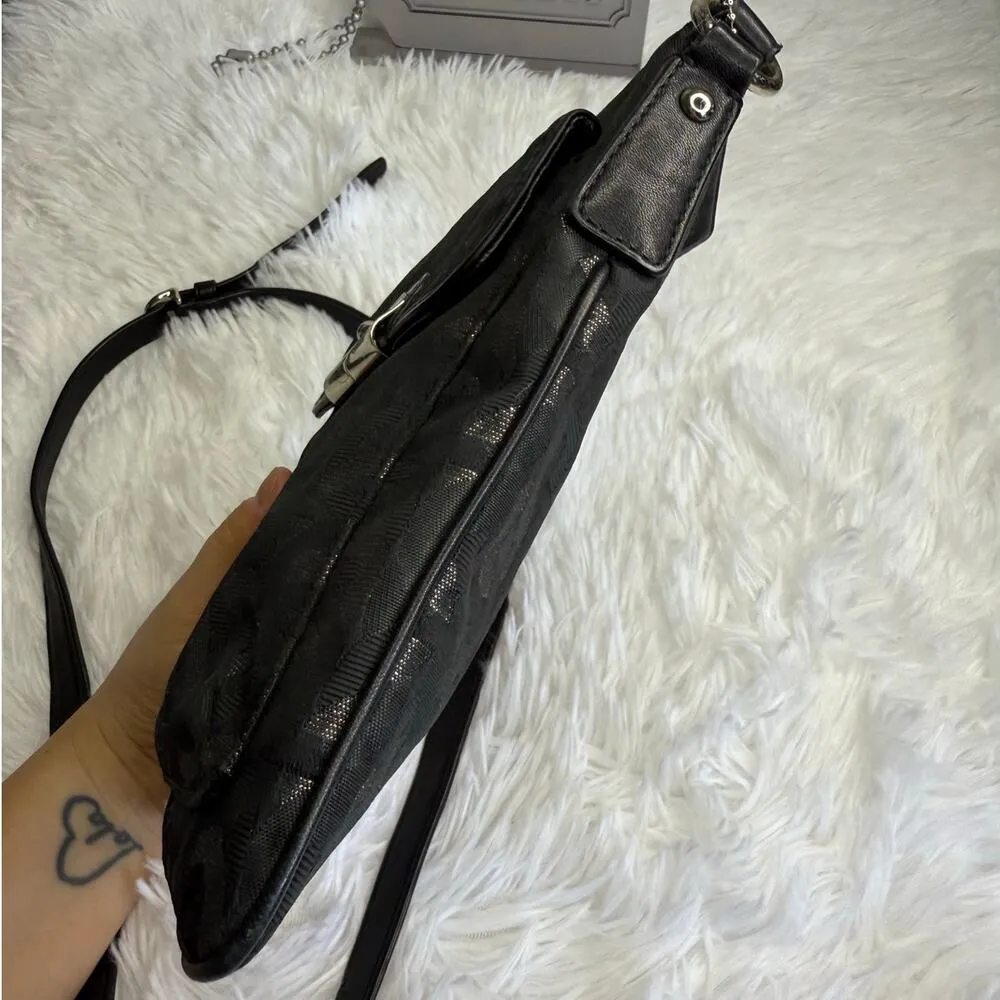 COACH Kristin Silver Black Crossbody - Image 7