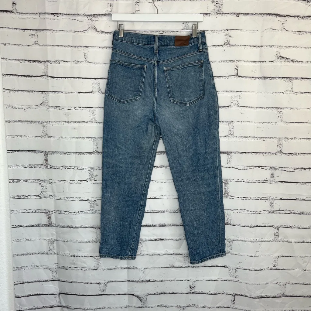 Madewell Classic Straight Jeans Women’s 28 Ultra High Rise Light Wash Denim Y2K - Image 10