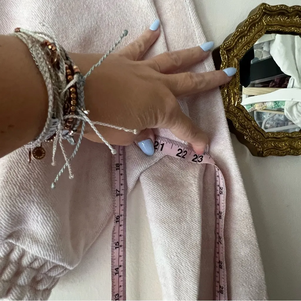 Onia Tops Onia Brushed Back Terry Crew Neck Sweatshirt pink Women's SIZE XS‎ - Image 8