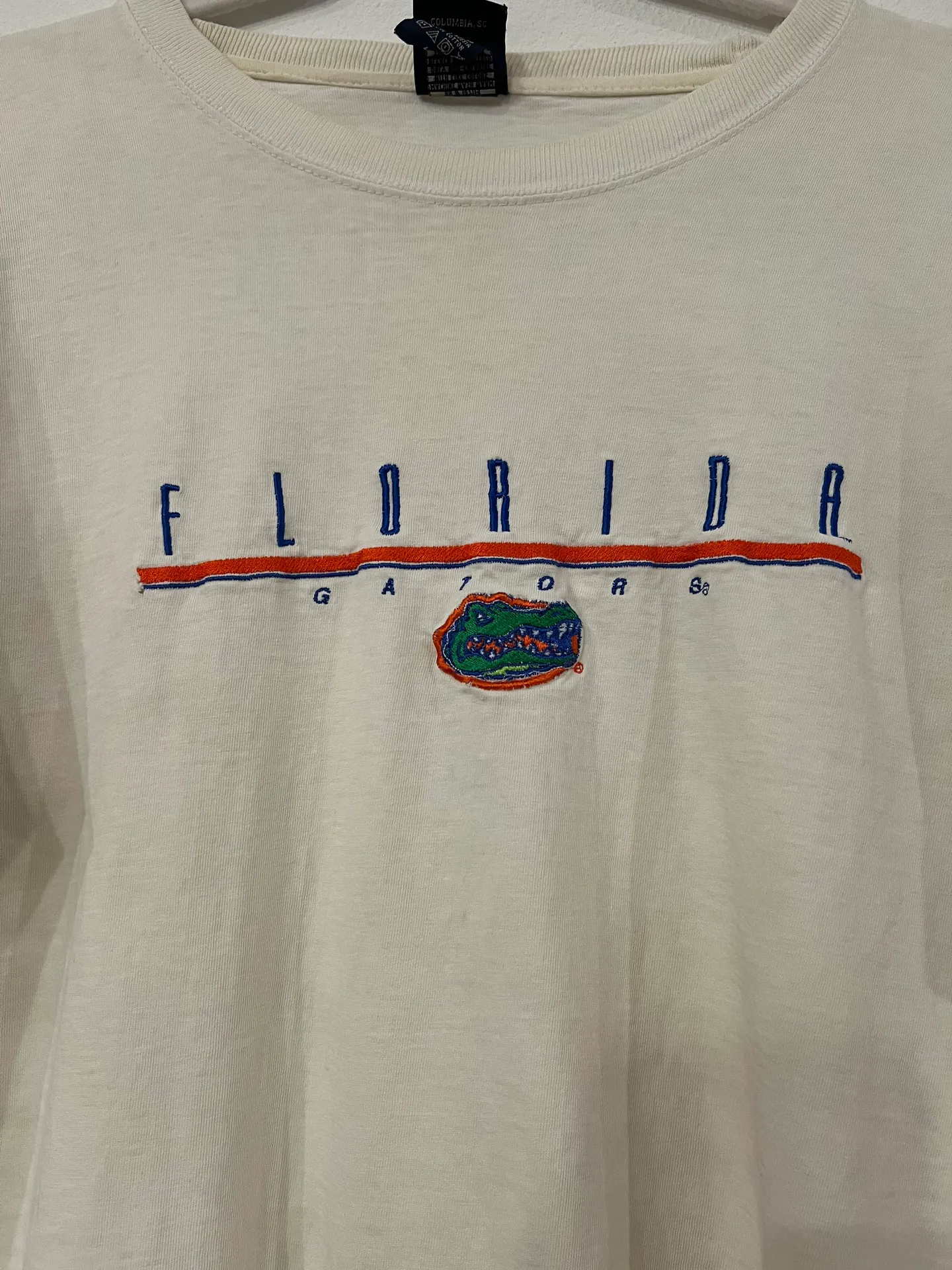 Embroidered Florida Gators Tshirt White Size L - Image 2